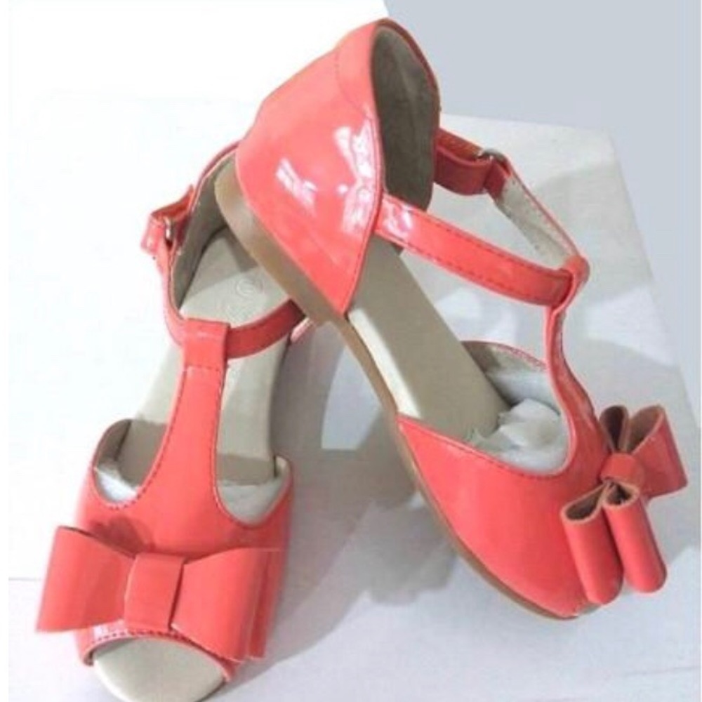 Leather  Aqua Bow Sandal Fully Lined - Picture 4 of 5